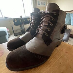 INCI Boot Co. Brown Leather Suede Cap Toe Size 41 Standard Men’s US 9 Preppy